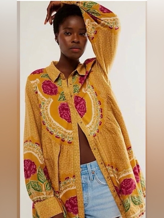 Free People Dresses & Skirts - Free People Smell the Roses Dress Floral size medium